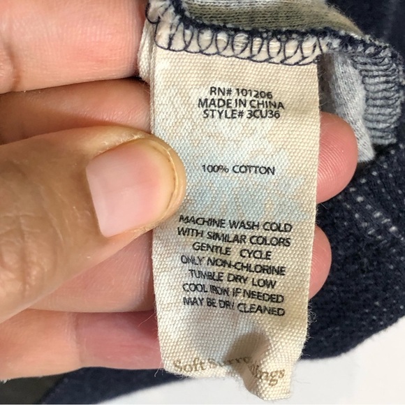 Soft Surroundings Blue Half Button Downtime Henley Tunic Top MP - Picture 15 of 16